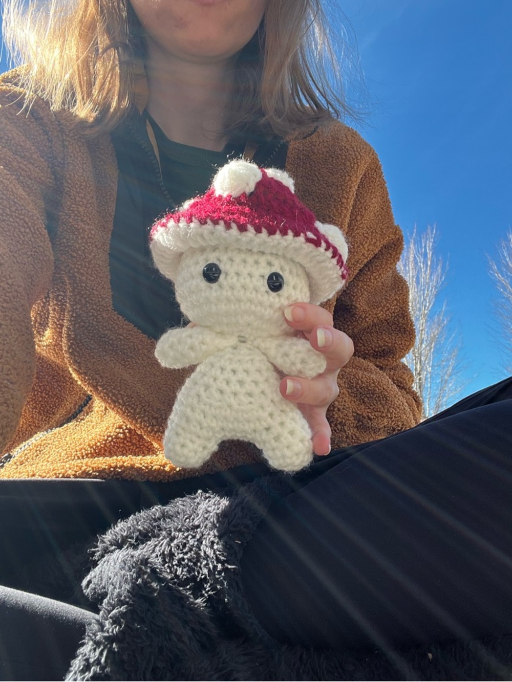 Hand Crocheted Little Mushroom Guy Stuffed Animal Plushie! - Picture 16 of 17